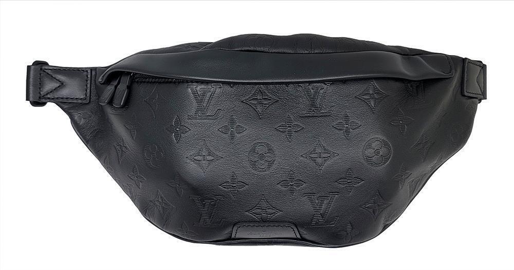Louis Vuitton Discovery Bumbag Bag Monogram Waist Pouch Canvas Leather Black
